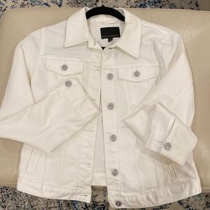 Banana Republic White Jean Jacket